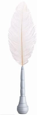 premium robust Taccia Shakespearean White Silver Quill Pen
