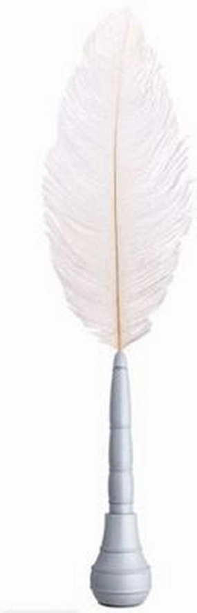 premium robust Taccia Shakespearean White Silver Quill Pen