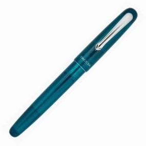 luxury Taccia Spectrum Forest Green 14K Gold Two-Tone Nib Fountain Pen
