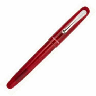 Taccia Spectrum Merlot Red Steel Nib Fountain Pen solid