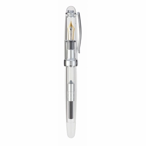 tiny Taccia Spotlight Pure Clear 14Kt Gold Nib Fountain Pen