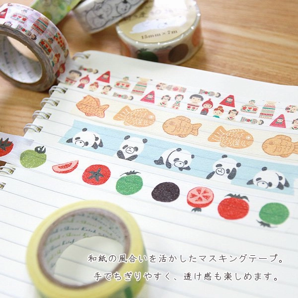 collectible flat Taiyaki Japanese Washi Tape Shinzi Katoh Design