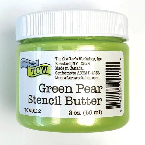 Stencil Butter - Green Pear collapsible