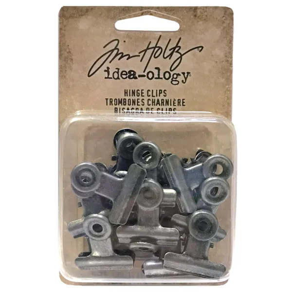 collectible classic Tim Holtz Idea-Ology - Metal Fasteners - Small Hinge Clips