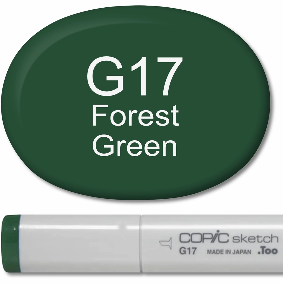 latest expandable Copic Sketch Marker - G17 Forest Green