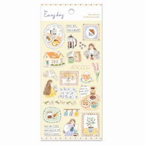 Easy Day Sticker Sheet - Coffee narrow professional