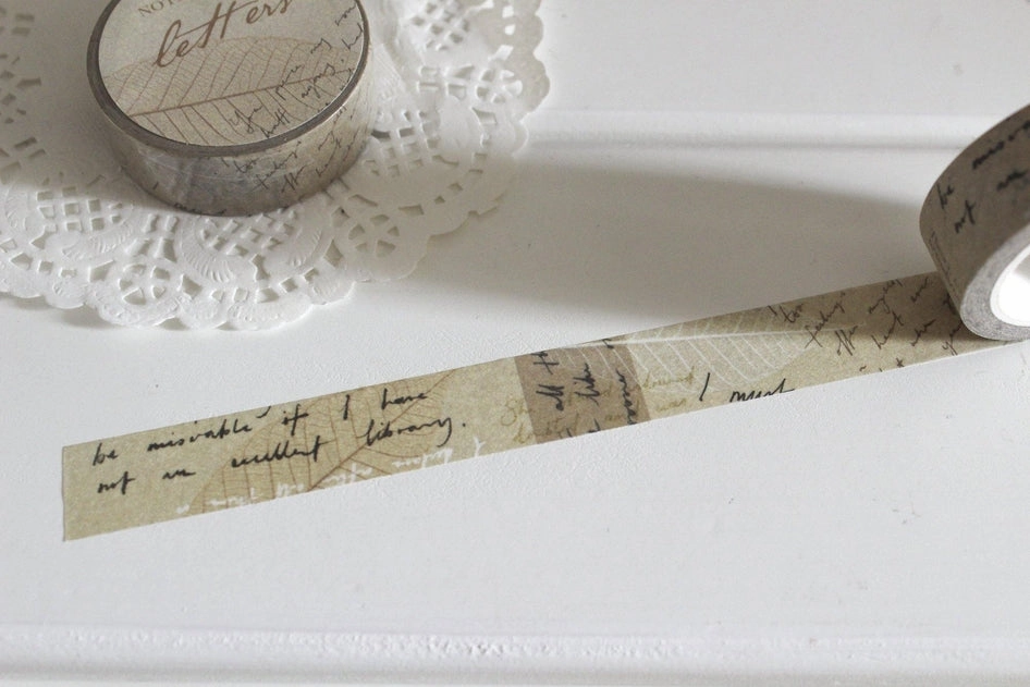 Letters Washi Tape Note & Wish seasonal