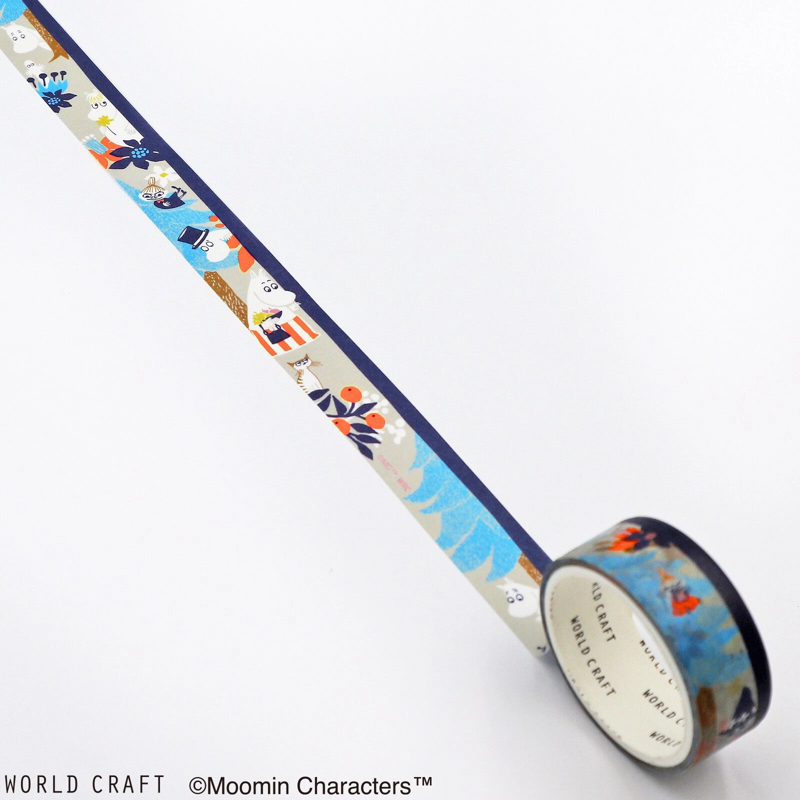 essential Moomin Washi Tape Forest Grey