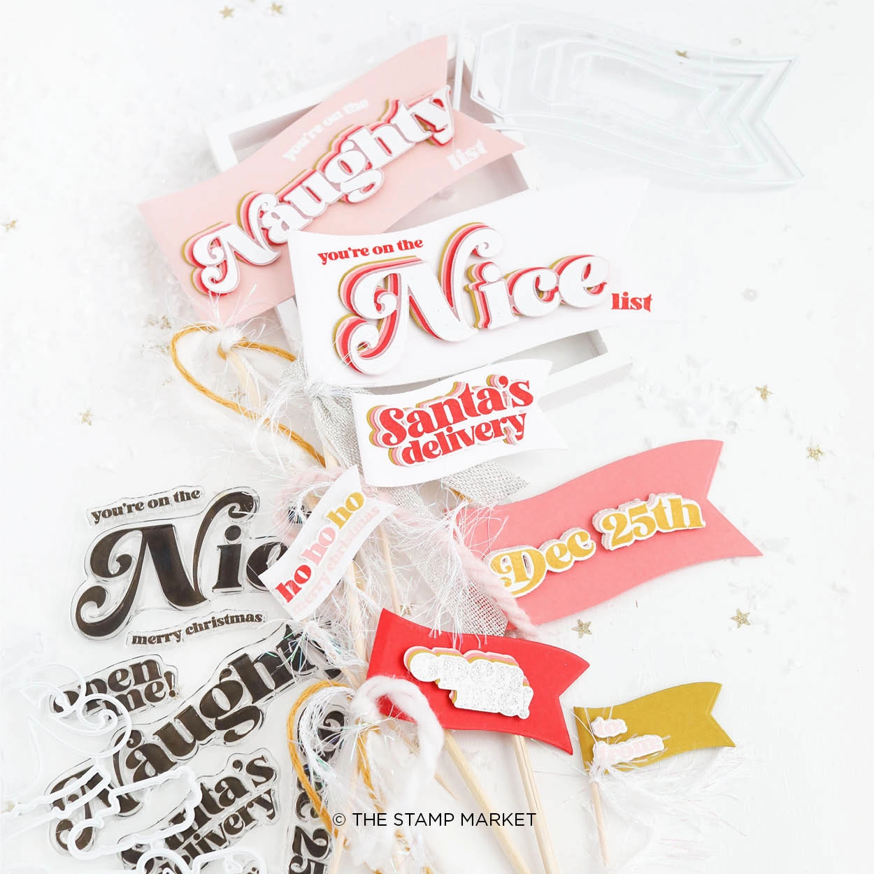 cool Nice List Stamp & Die Bundle
