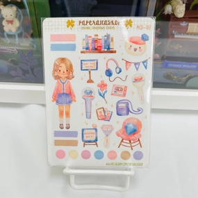bronze Paperaicashop Carat Girl Planner Sticker