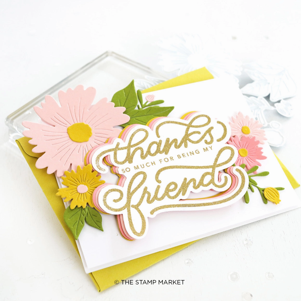 matte affordable Thanks For Being My Friend Stamp