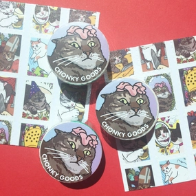 superior retractable Tarot Cat Meme Stamp Washi Tape