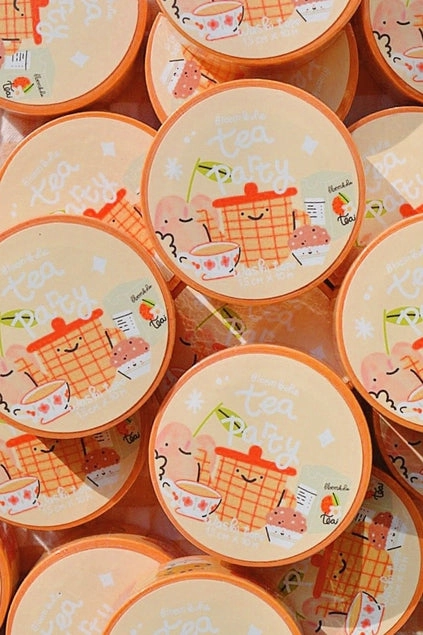 Tea Party Washi Tape springloaded durable