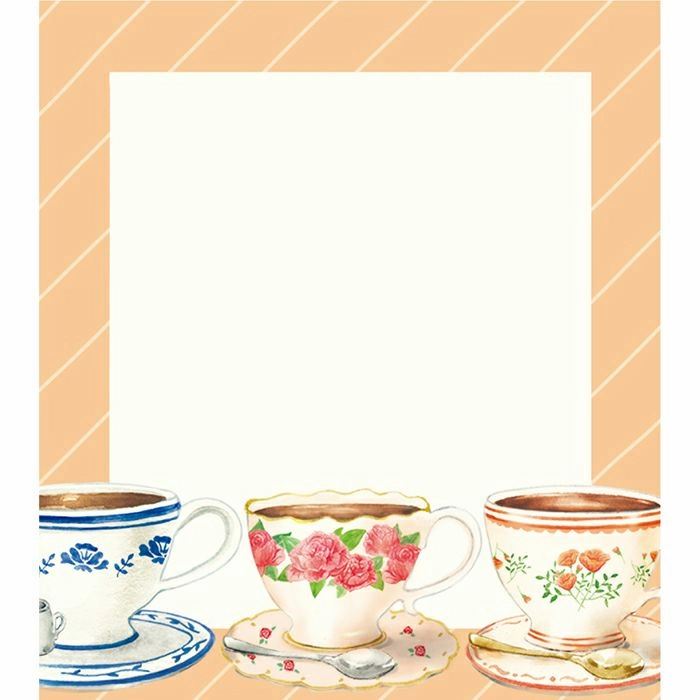 Tea Time Memo Pad 100 Sheets collectible quickdry
