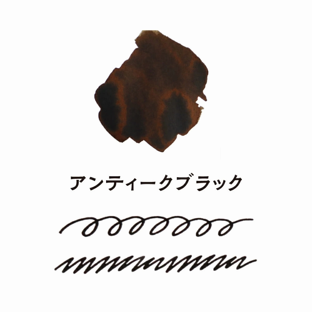 Teranishi Guitar Taisho Roman Haikara Ink - Antique Black - 40Ml pack wooden