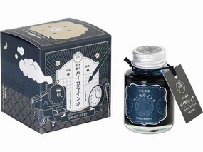 Teranishi Guitar Taisho Roman Haikara Ink - Smoky Navy - 40Ml metallic portable