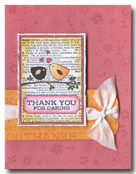 Thank You Card Rubber Stamp valuable slim