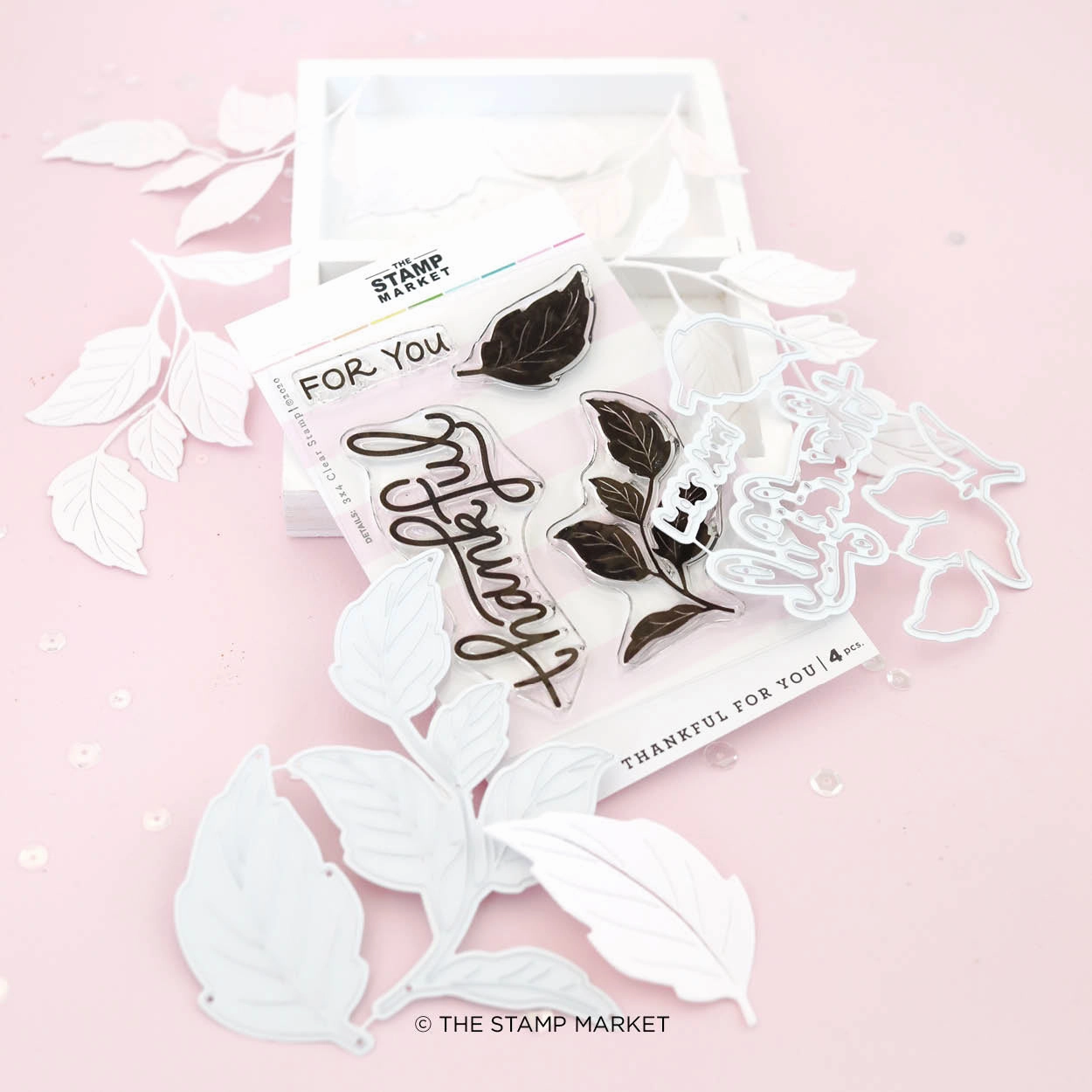 Thankful For You Stamp & Die Bundle small