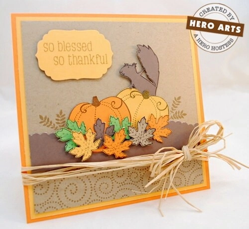 giant plastic Thankful Rubber Stamp Set