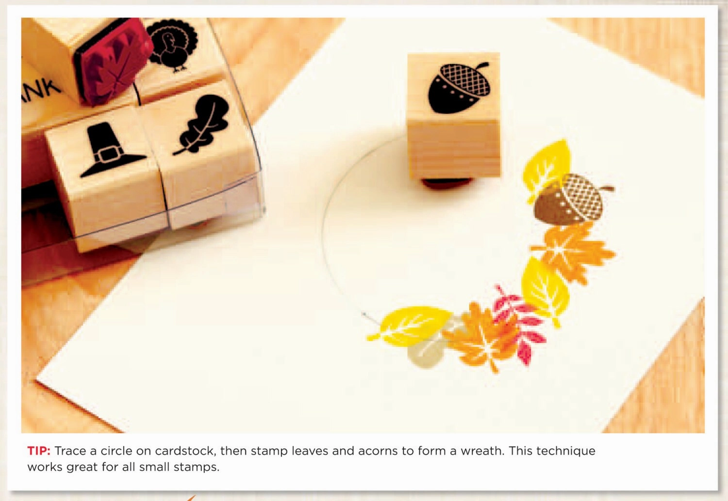 Thankful Rubber Stamp Set foldable