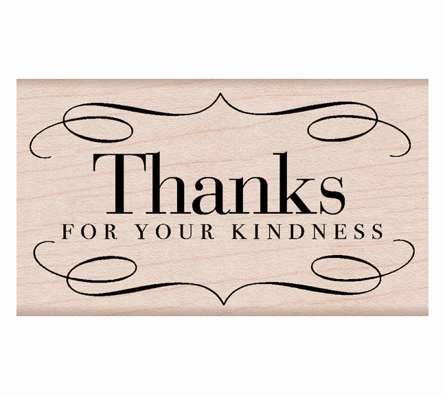 magnetic Thanks For Your Kindness Rubber Stamp