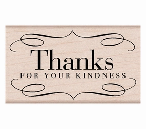 magnetic Thanks For Your Kindness Rubber Stamp