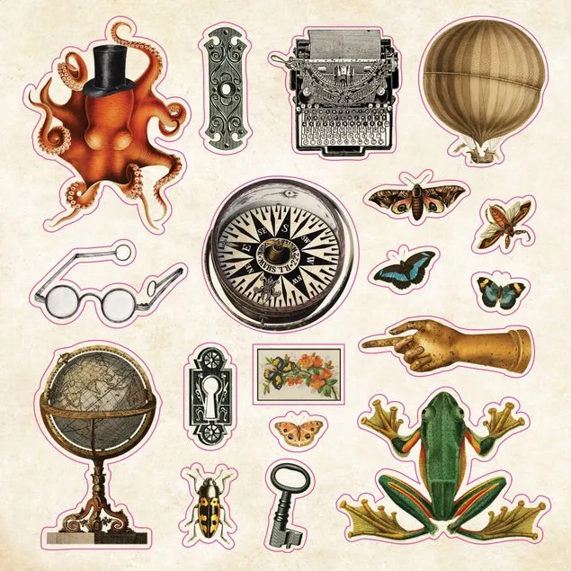 leather strong The Sticker Book Of Curiosities