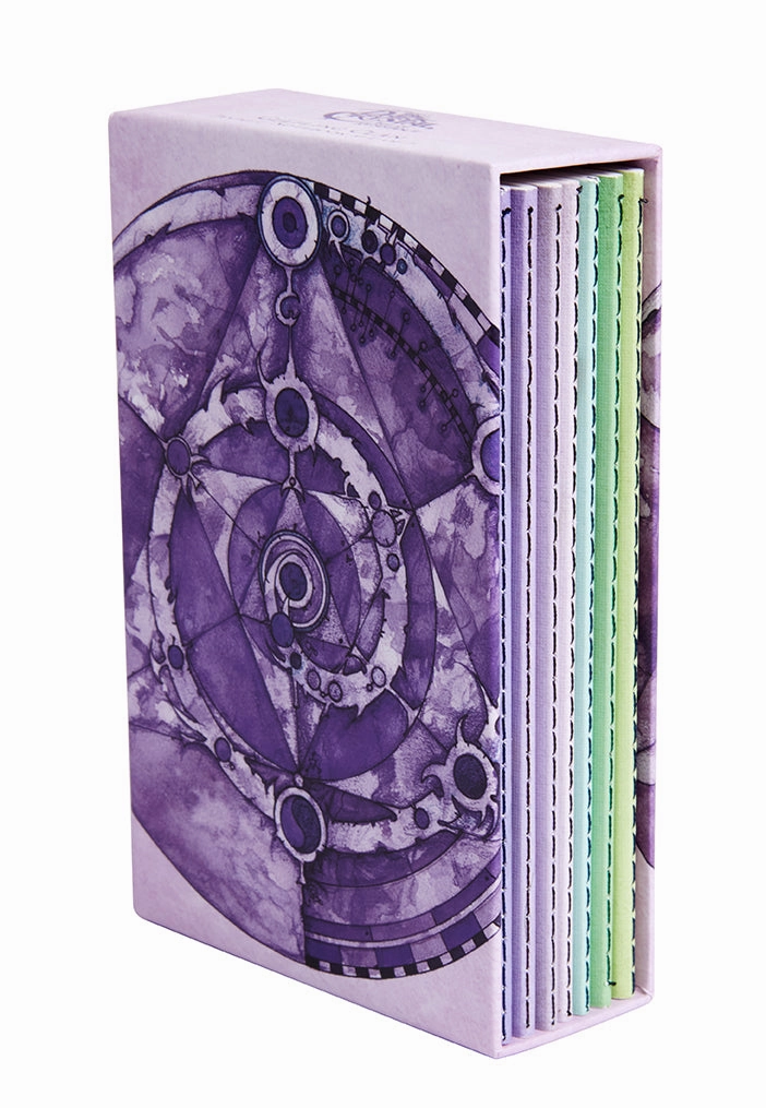 The Dark Crystal: Gelfling Clan Sewn Notebook Boxed Set (Set Of 7) vivid earthy