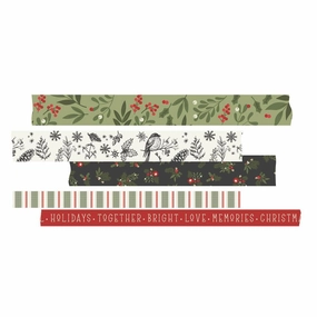 bronze The Holiday Life Washi Tape 5/Pkg