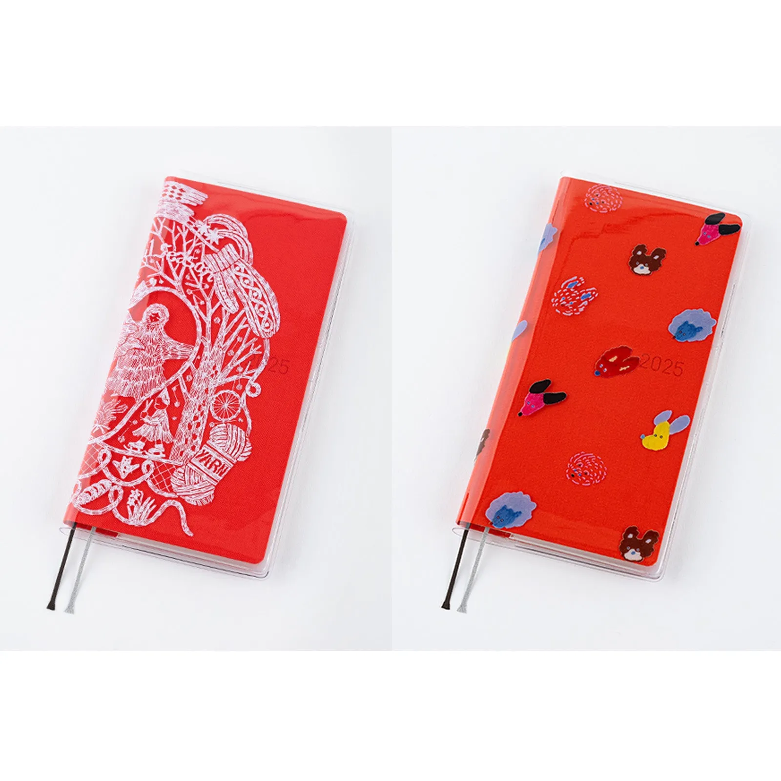 narrow luxury Hobonichi 2025 Weeks Colors Chili Pepper