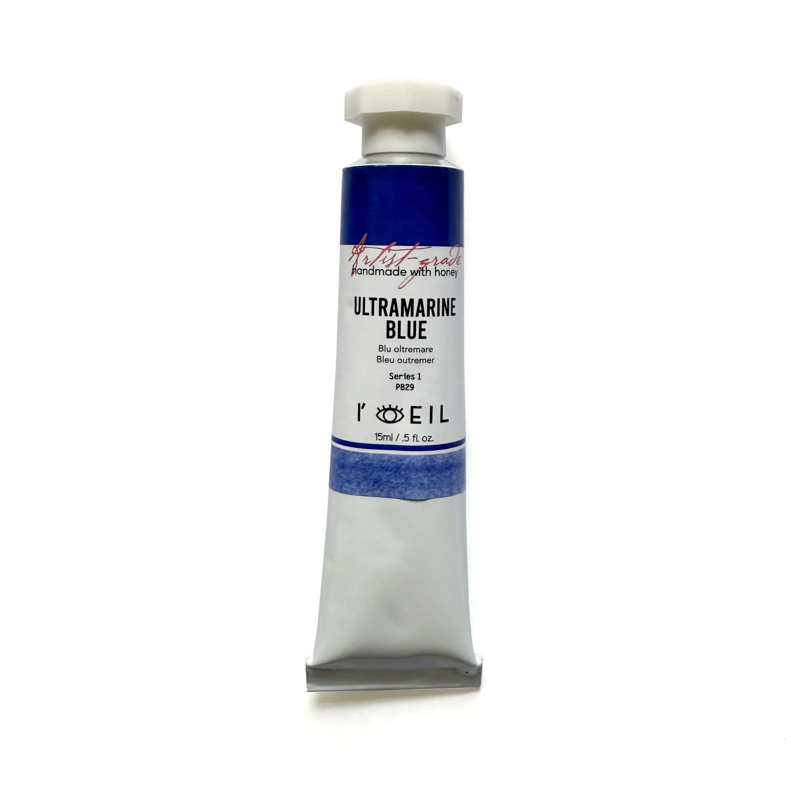 magnetic lasting Ultramarine Blue Pb29 - Artist Grade Handmade Honey Based Watercolor Tube 15Ml