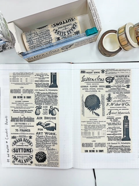 Adverts 49 And Market Curators 4" Washi Tape Roll ergonomic fiber