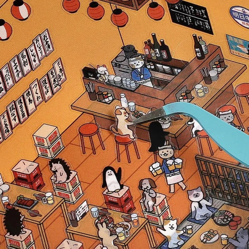 essential lightweight Bgm Diorama 2.5D Sticker - Izakaya