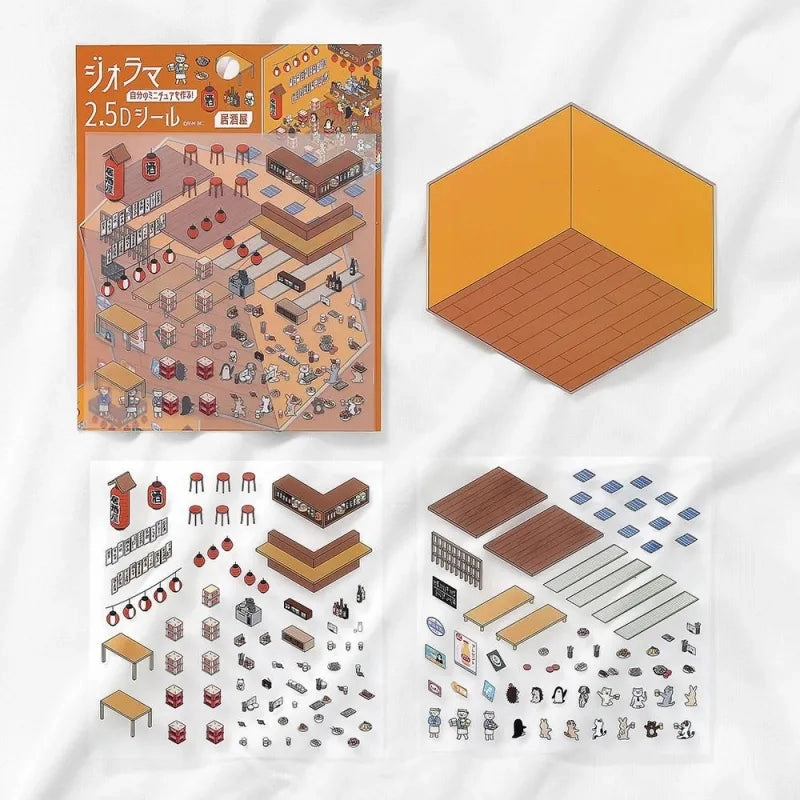Bgm Diorama 2.5D Sticker - Izakaya automatic deluxe