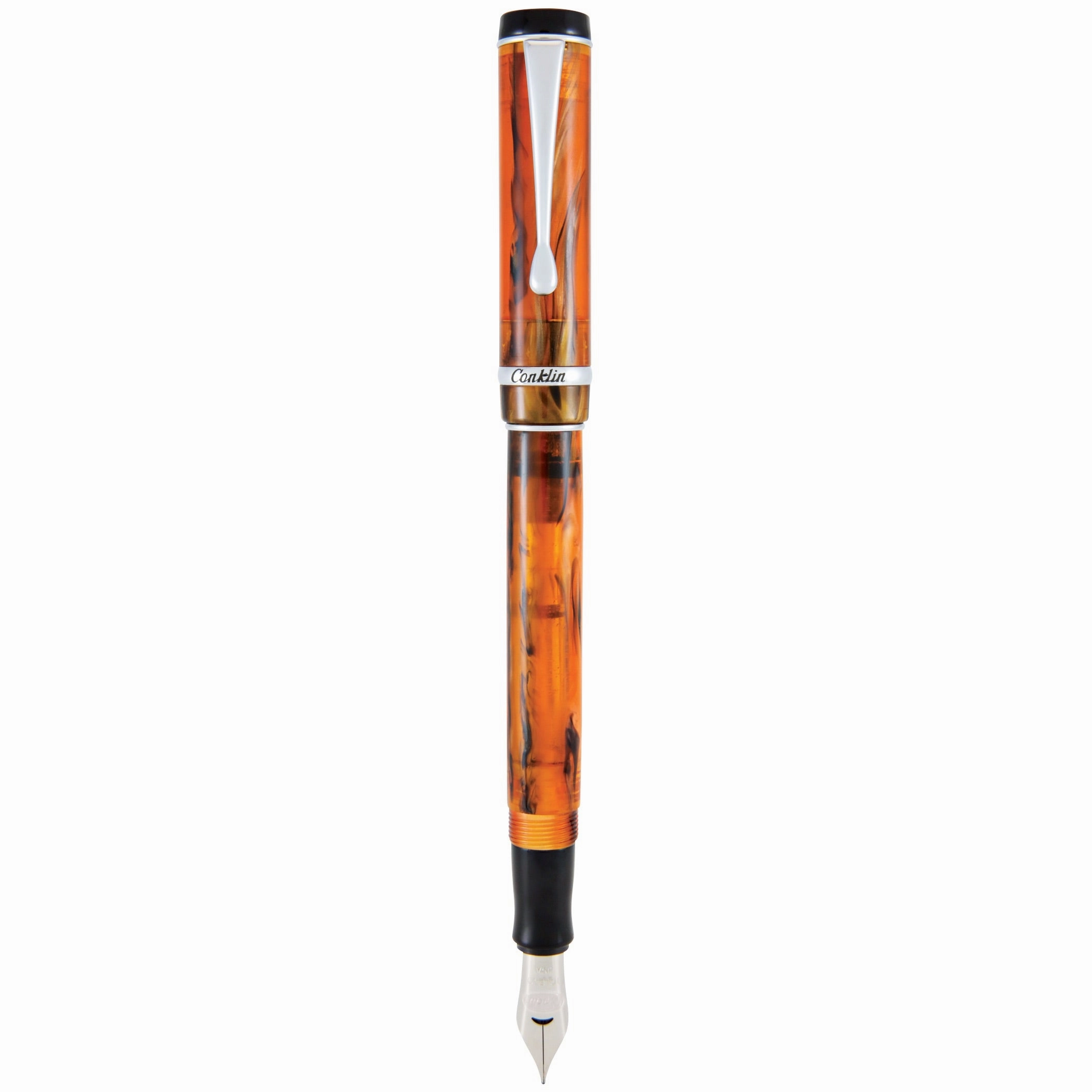 adjustable Conklin Duragraph Amber Fountain Pen