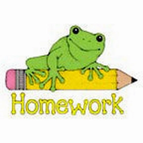 Homework Frog Rubber Stamp giant retractable