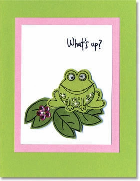 musthave Homework Frog Rubber Stamp