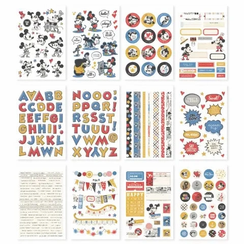 paper washable Say Cheese Classic Mouse Sticker Book