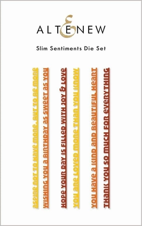 Slim Sentiments Die Set compact