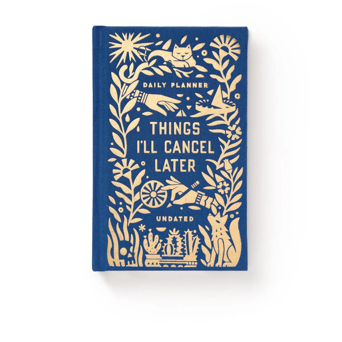 Things I'Ll Cancel Later Undated Mini Planner steel cotton