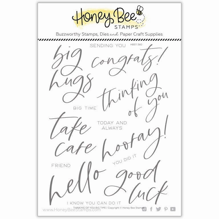 vegan Thinking Of You Big Time - 6X8 Stamp Set