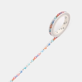 Thousand Paper Cranes Slim Washi Tape Bgm linen