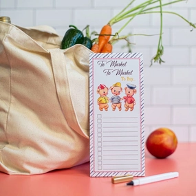 Three Little Pigs Market List Notepad giant flexible