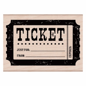 Ticket Stamp colorful sturdy