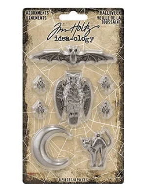 round alloy Tim Holtz Adornments - Halloween