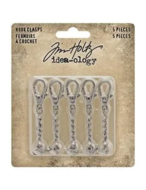 Tim Holtz Collection  Idealolgy - Metals -Hook Clasps colorful stackable