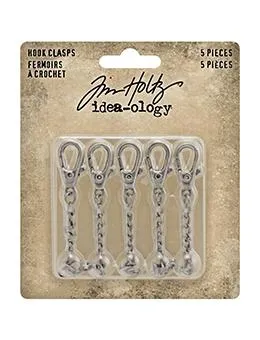 Tim Holtz Collection  Idealolgy - Metals -Hook Clasps colorful stackable