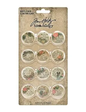 Tim Holtz Collection  Idealolgy - Quote Flair round