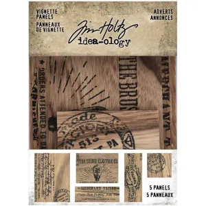 Tim Holtz Collection  Idealolgy - Vingette Panels Adverts affordable foldable