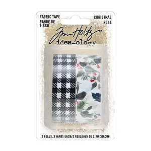 strong flexible Tim Holtz Fabric Tape - Christmas